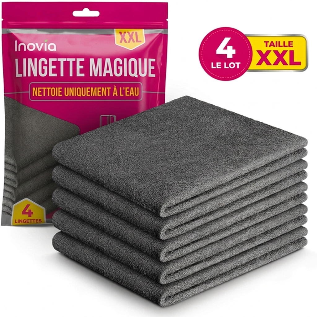 Magic Microfiber Cleaning Cloth - Inovia (Set of 4)