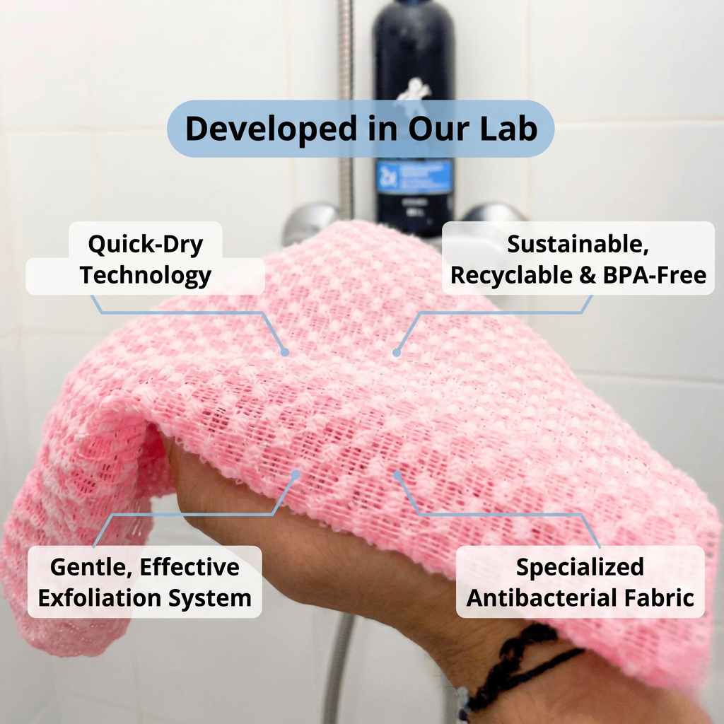 Antibacterial Exfoliating Bath Towel - Utilia