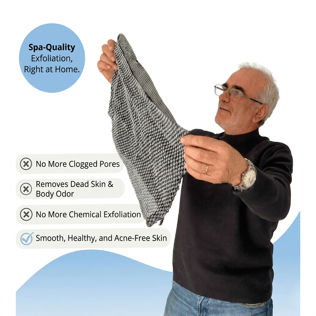 Antibacterial Exfoliating Bath Towel - Utilia