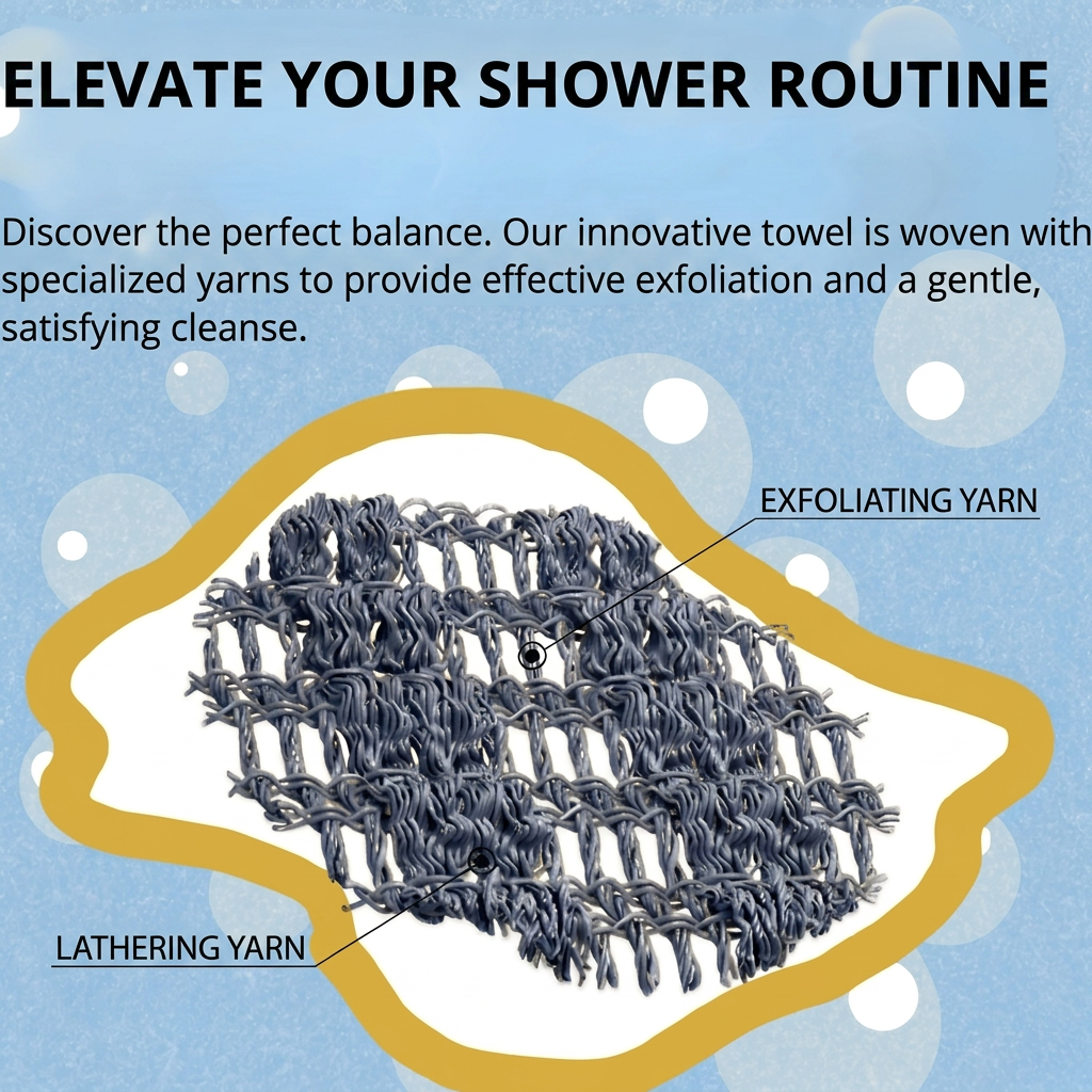 Antibacterial Exfoliating Bath Towel - Utilia
