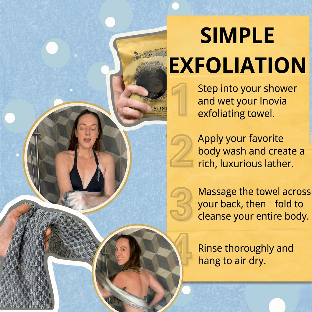 Antibacterial Exfoliating Bath Towel - Utilia
