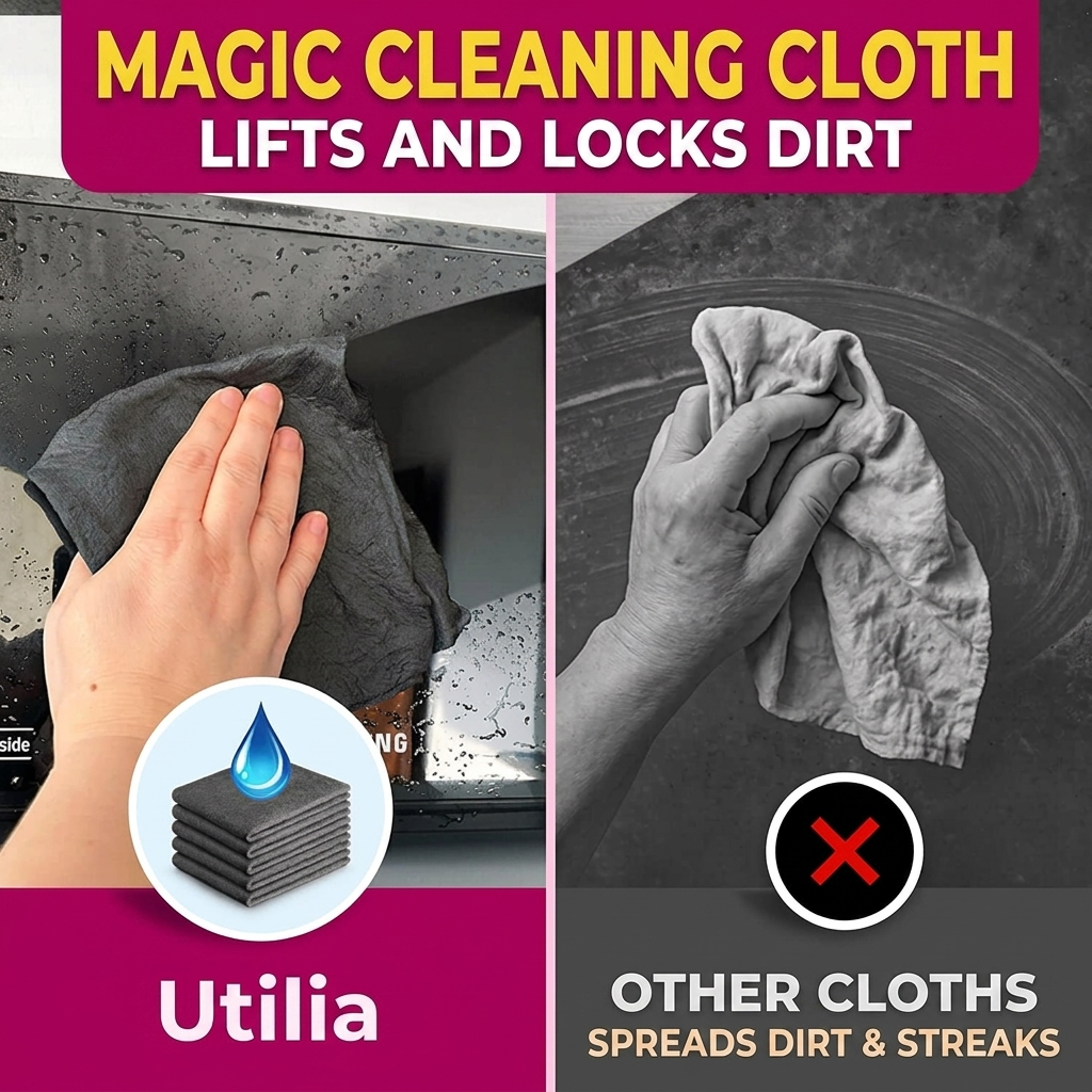 Magic Microfiber Cleaning Cloth - Inovia (Set of 4)