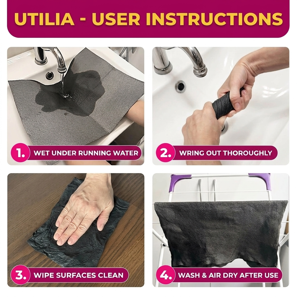 Magic Microfiber Cleaning Cloth - Inovia (Set of 4)
